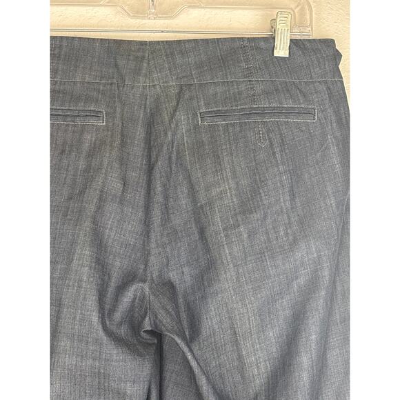Theory Brionne Greece Wide Leg Pants Blue Size 8 - Picture 12 of 12
